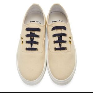 APRIX leather and canvas shoe with dust bag made in Portugal